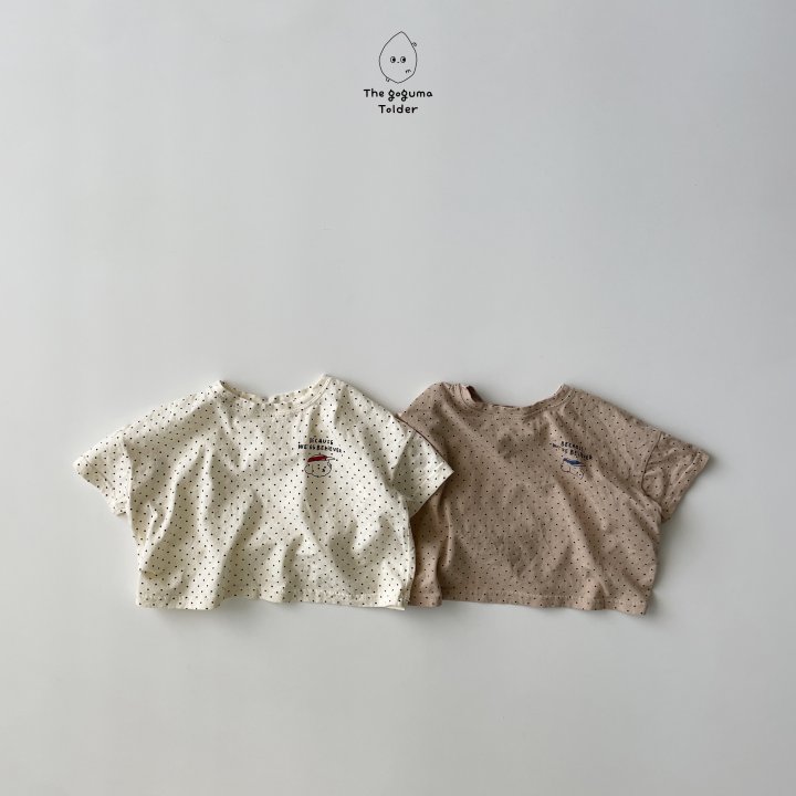 Thegoguma - Korean Baby Fashion - #babyoutfit - Mini Dot Tee