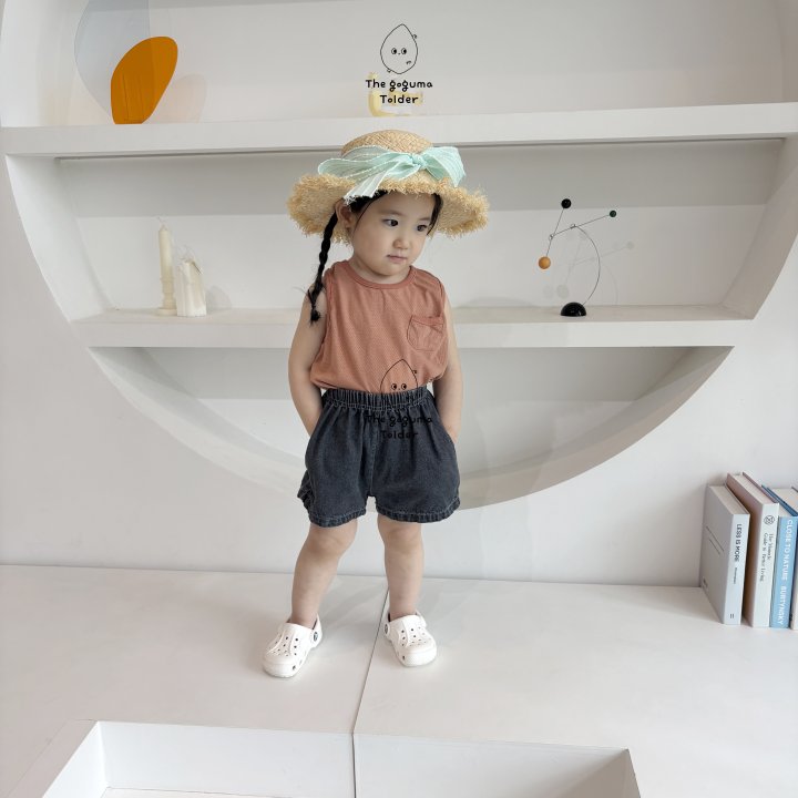 Thegoguma - Korean Baby Fashion - #babywear - Mesh Pocket Sleeveless - 5