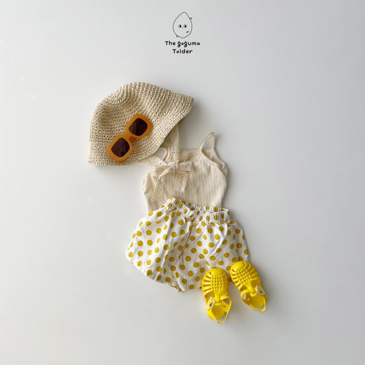Thegoguma - Korean Baby Fashion - #onlinebabyboutique - Ive Strap Sleeveless - 2