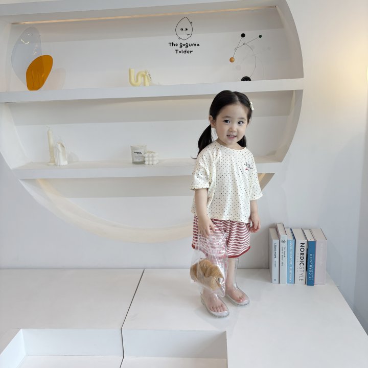 Thegoguma - Korean Baby Fashion - #onlinebabyshop - Mini Dot Tee - 5