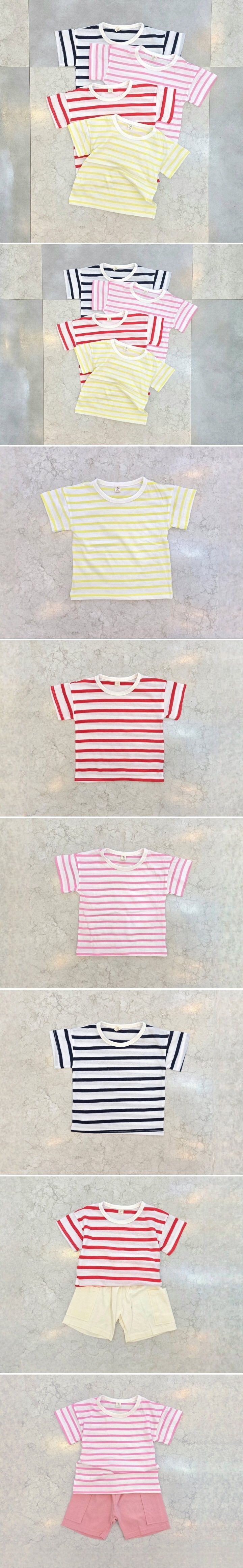 Tony - Korean Children Fashion - #Kfashion4kids - Stripe Tee