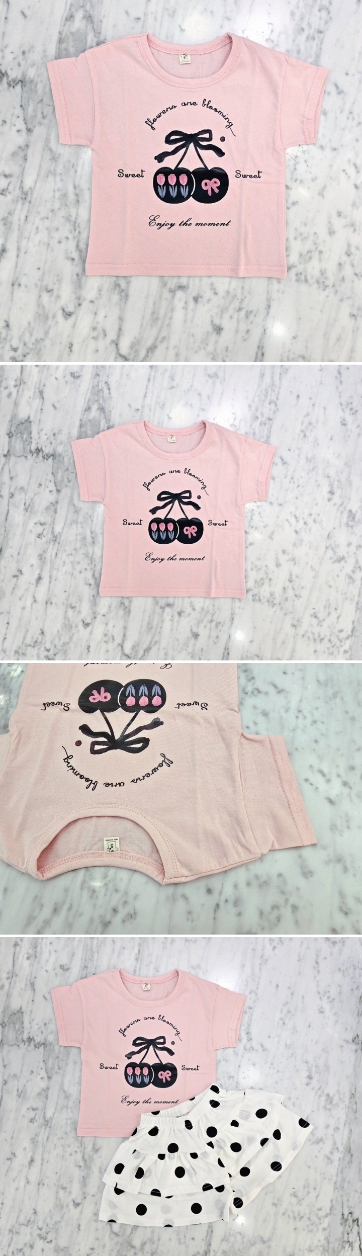 Tony - Korean Children Fashion - #todddlerfashion - Cherry Tee