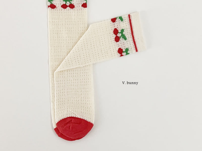 V Bunny - Korean Children Fashion - #kidzfashiontrend - Good Cherry Socks Set - 4