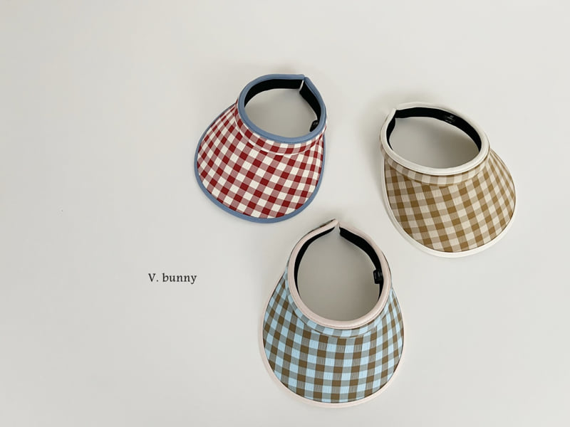 V Bunny - Korean Children Fashion - #childofig - Check Sun Cap - 11