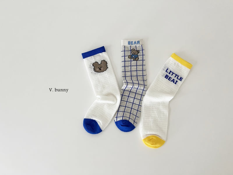 V Bunny - Korean Children Fashion - #childofig - Bay Socks Set - 2