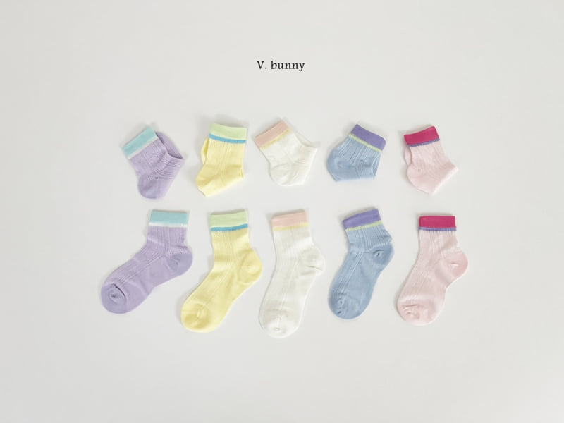 V Bunny - Korean Children Fashion - #childrensboutique - Moodan Socks Set - 10
