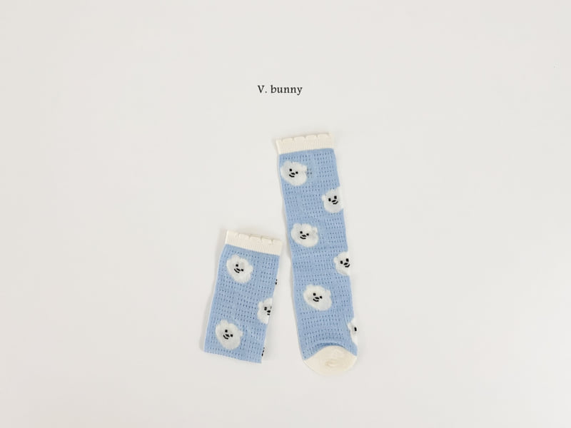 V Bunny - Korean Children Fashion - #fashionkids - Cloud Bear Socks Set - 3