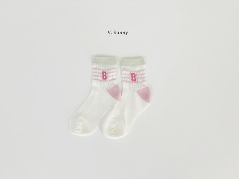 V Bunny - Korean Children Fashion - #kidsshorts - Heart B Socks Set - 5