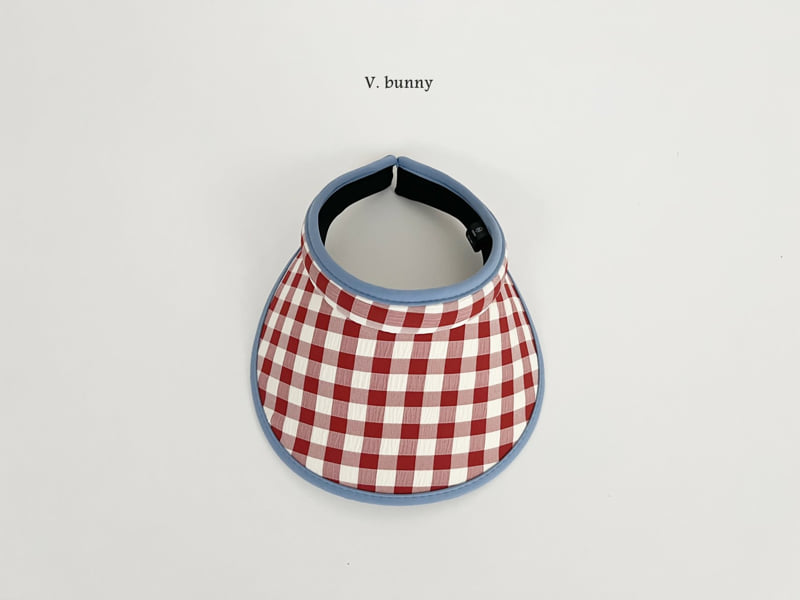 V Bunny - Korean Children Fashion - #kidsshorts - Check Sun Cap - 4