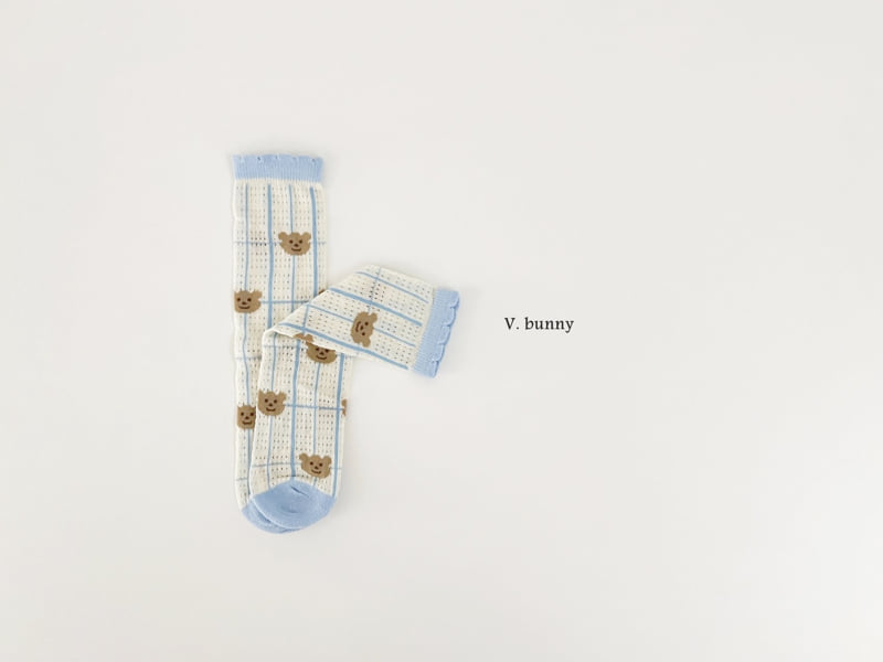 V Bunny - Korean Children Fashion - #kidsstore - Cloud Bear Socks Set - 5