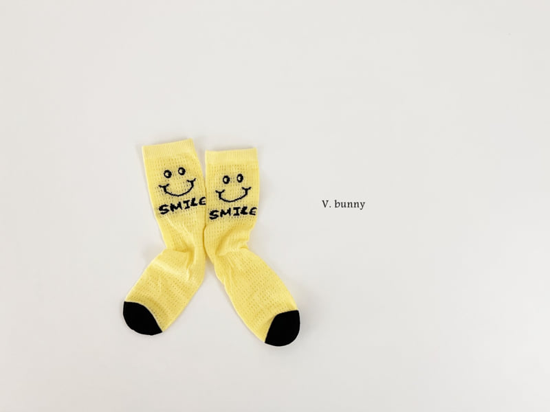 V Bunny - Korean Children Fashion - #kidsshorts - Smile Socks Set - 4