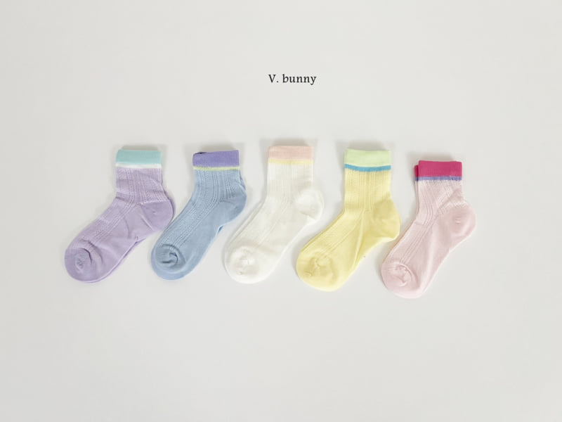 V Bunny - Korean Children Fashion - #kidsstore - Moodan Socks Set