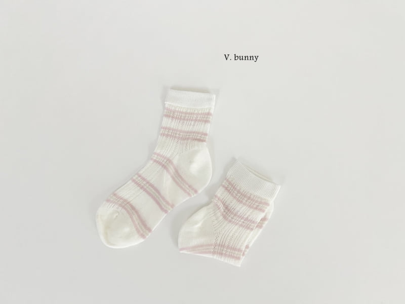 V Bunny - Korean Children Fashion - #kidsstore - Heart B Socks Set - 6
