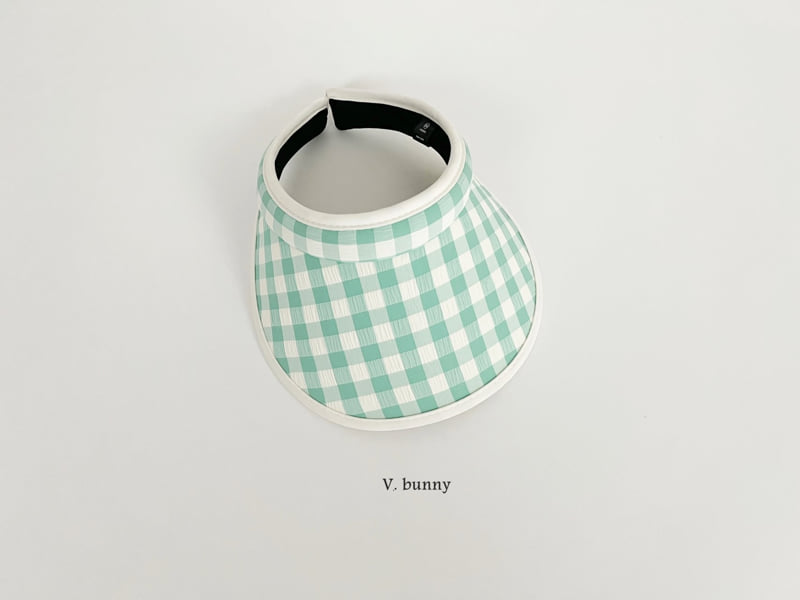 V Bunny - Korean Children Fashion - #kidzfashiontrend - Check Sun Cap - 5