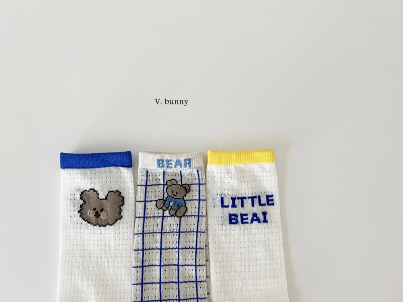 V Bunny - Korean Children Fashion - #kidzfashiontrend - Bay Socks Set - 9