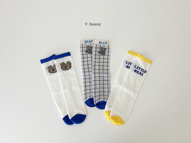 V Bunny - Korean Children Fashion - #littlefashionista - Bay Socks Set - 11