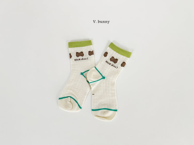 V Bunny - Korean Children Fashion - #littlefashionista - OK Socks Set - 8