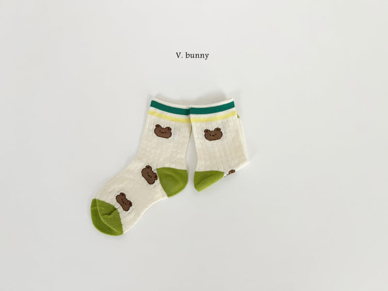 V Bunny - Korean Children Fashion - #magicofchildhood - OK Socks Set - 9