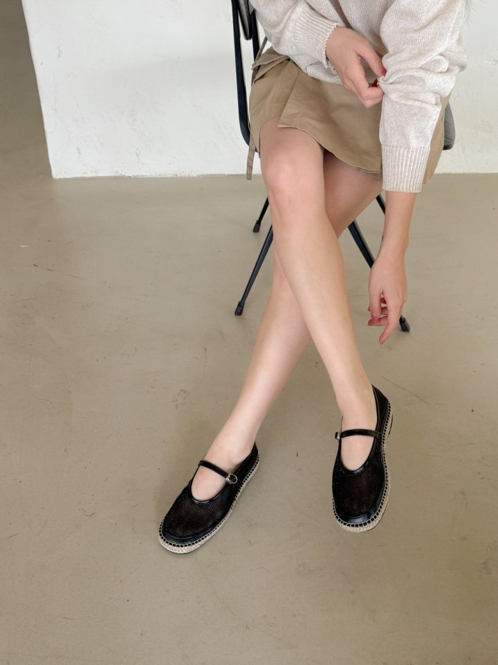 Vade - Korean Women Fashion - #momslook - Mesh Mary Jane Flat - 5