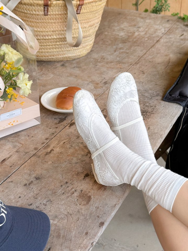 Vade - Korean Women Fashion - #womensfashion - Mesh Flat - 4