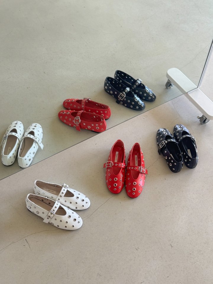 Vade - Korean Women Fashion - #momslook - Basic Mary Jane Funky Strap Flat - 3