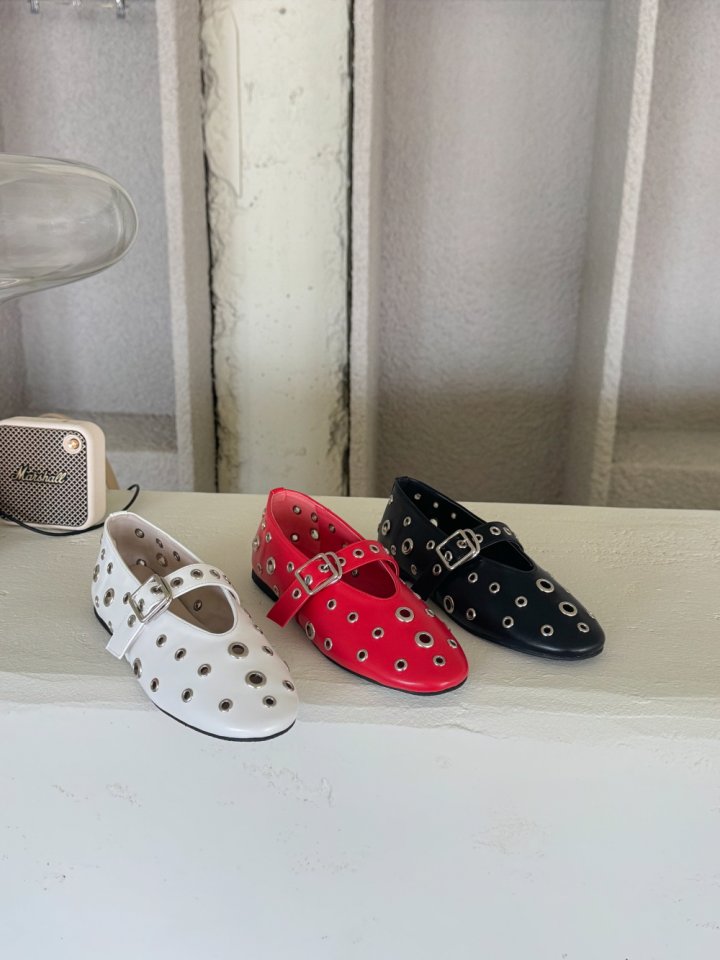Vade - Korean Women Fashion - #momslook - Basic Mary Jane Funky Strap Flat - 5