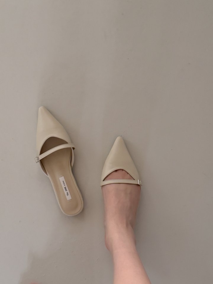Vade - Korean Women Fashion - #momslook - Stiletto Strap Flat - 6