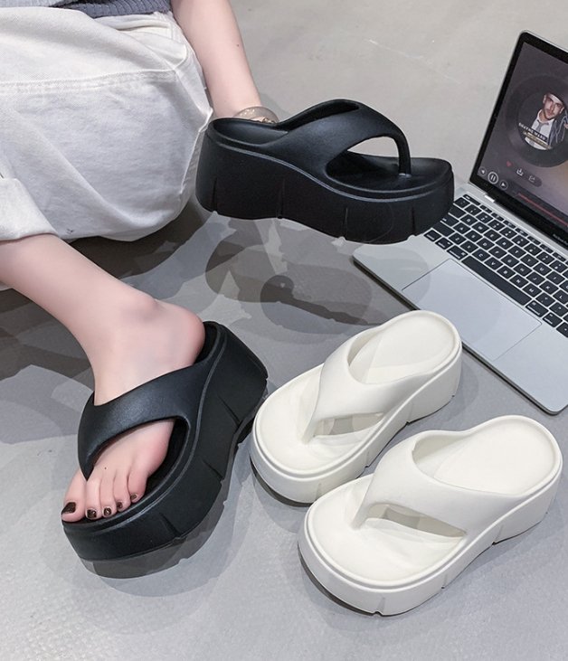 Vade - Korean Women Fashion - #momslook - Platform Flip-Flop Sandals EVA Slipper - 12