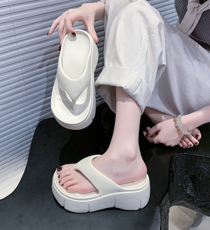 Vade - Korean Women Fashion - #momslook - Platform Flip-Flop Sandals EVA Slipper - 9