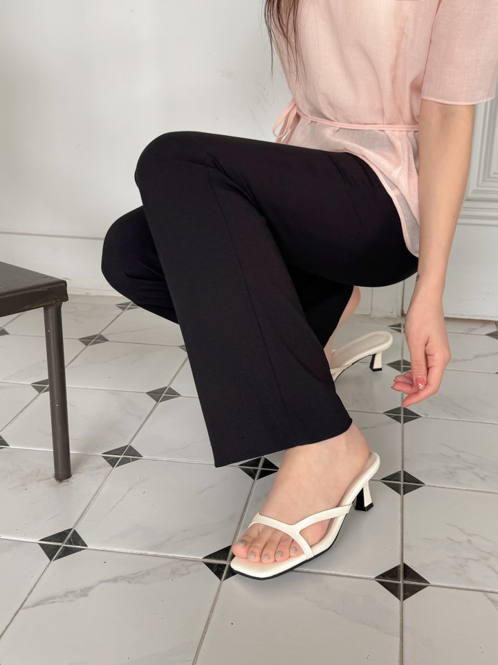 Vade - Korean Women Fashion - #momslook - Flip-Flop Sandals Heel - 8
