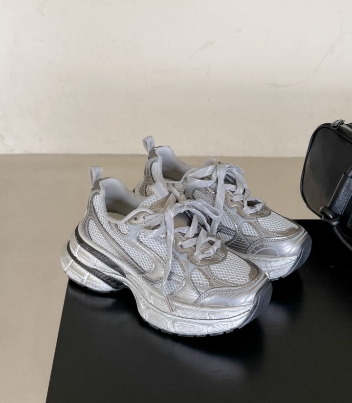 Vade - Korean Women Fashion - #momslook - Basic Chunky Platform Sneakers - 10