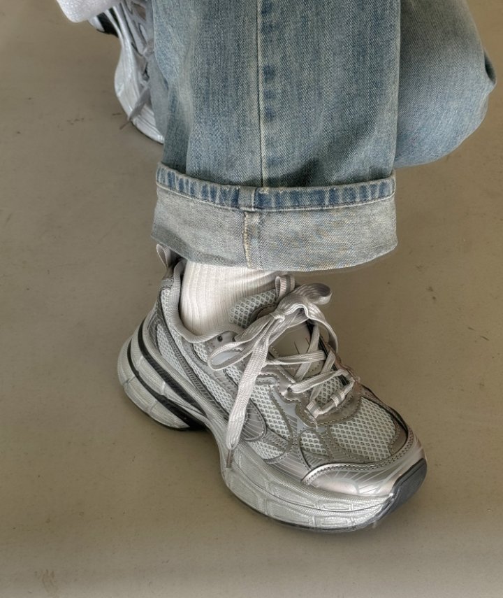 Vade - Korean Women Fashion - #momslook - Basic Chunky Platform Sneakers - 12