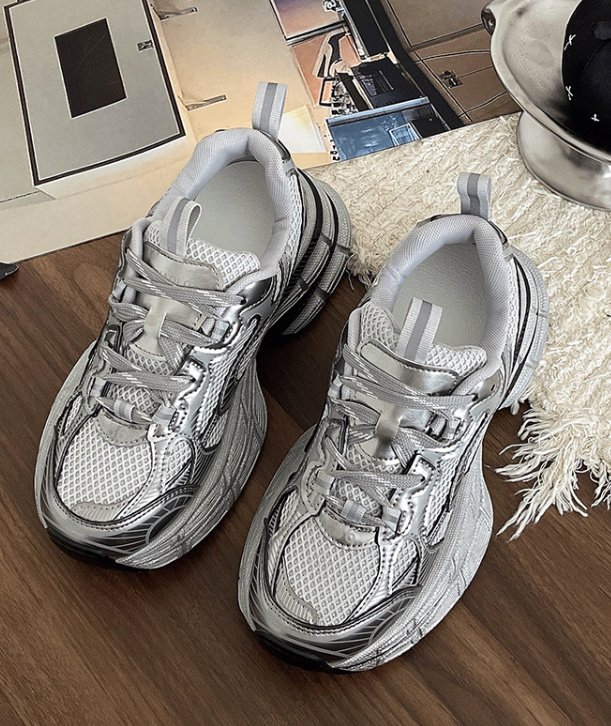 Vade - Korean Women Fashion - #momslook - Basic Chunky Platform Sneakers - 6