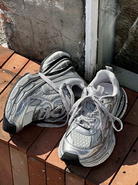 Vade - Korean Women Fashion - #momslook - Basic Chunky Platform Sneakers - 8