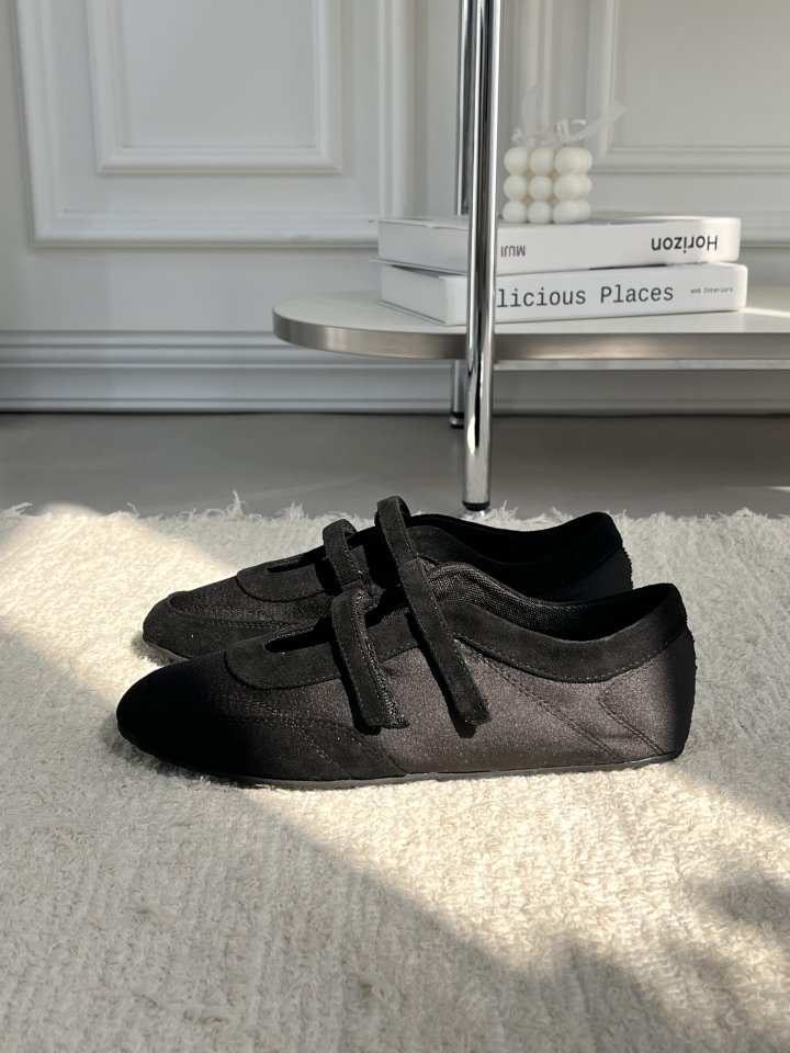 Vade - Korean Women Fashion - #momslook - Soft Velcro Ballet Sneakers - 2