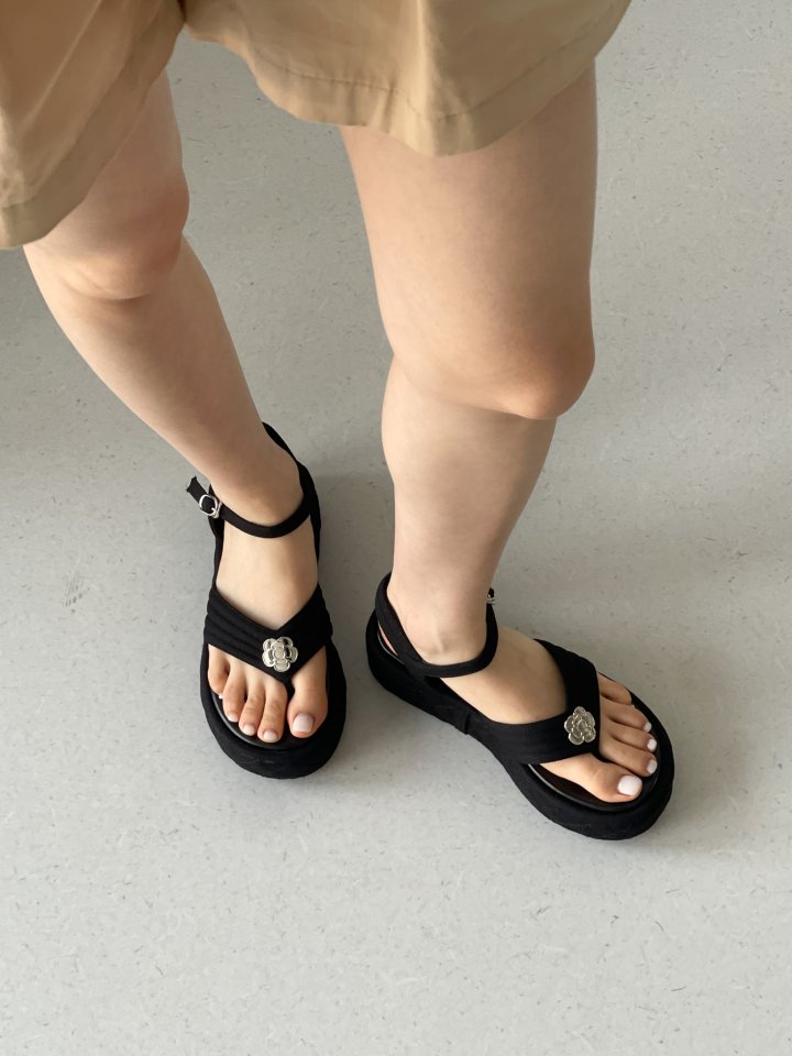 Vade - Korean Women Fashion - #momslook - Platform Flip-Flop Sandals Heel - 12