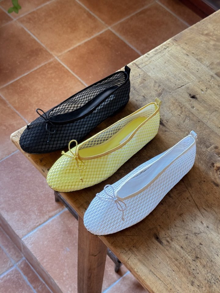 Vade - Korean Women Fashion - #momslook - Basic Mesh Flat - 2