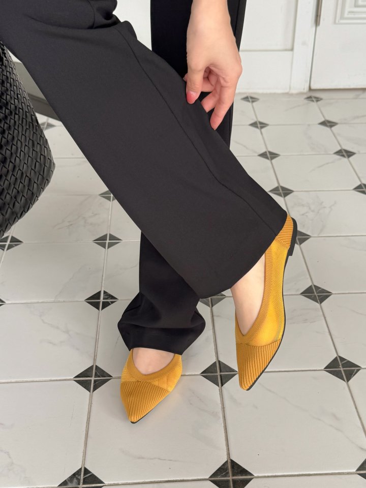 Vade - Korean Women Fashion - #momslook - Soft Mesh Knit Jelly Flat - 11