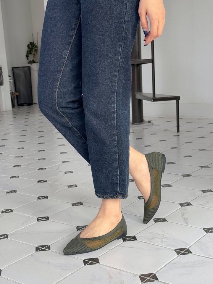 Vade - Korean Women Fashion - #momslook - Soft Mesh Knit Jelly Flat - 3