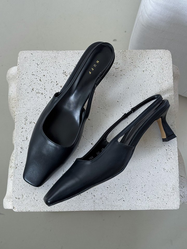 Vade - Korean Women Fashion - #momslook - Square Slingback Sandals - 11