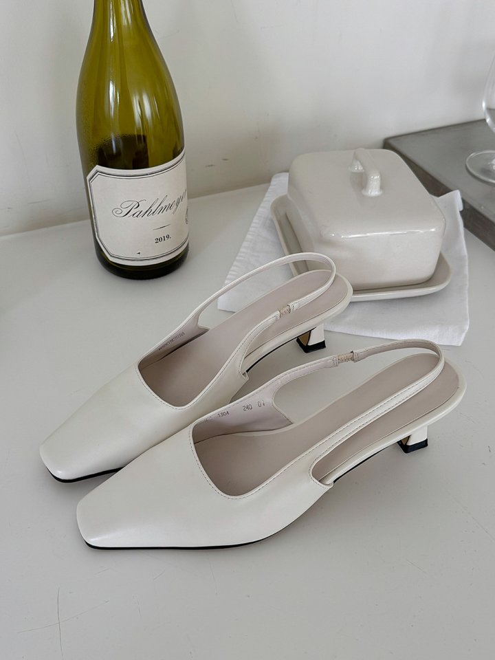Vade - Korean Women Fashion - #momslook - Square Slingback Sandals - 3
