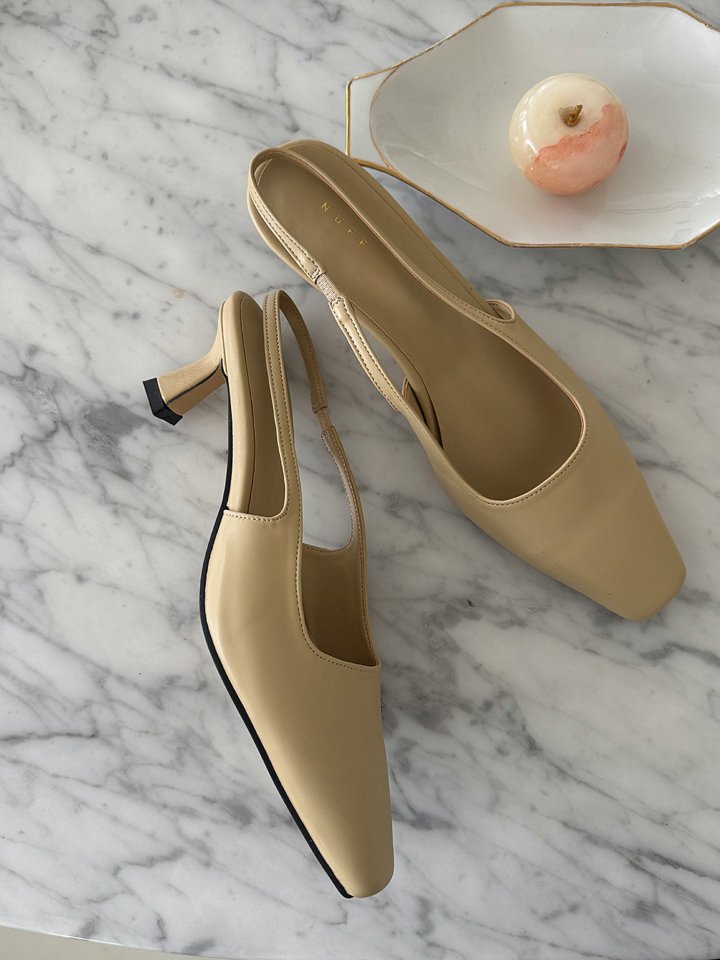 Vade - Korean Women Fashion - #momslook - Square Slingback Sandals - 5