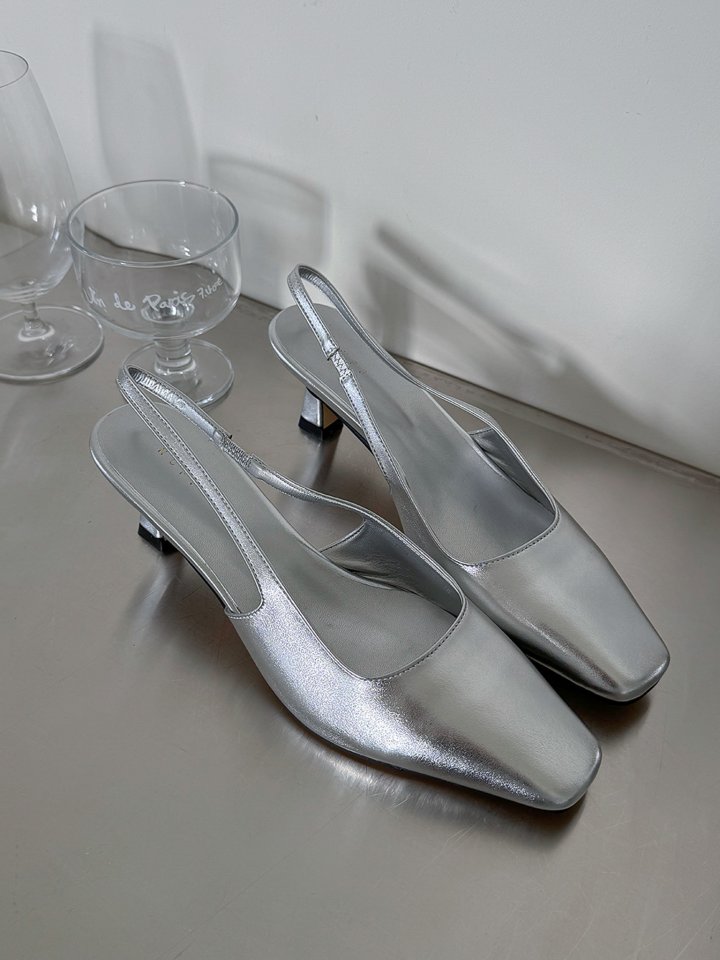 Vade - Korean Women Fashion - #momslook - Square Slingback Sandals - 7