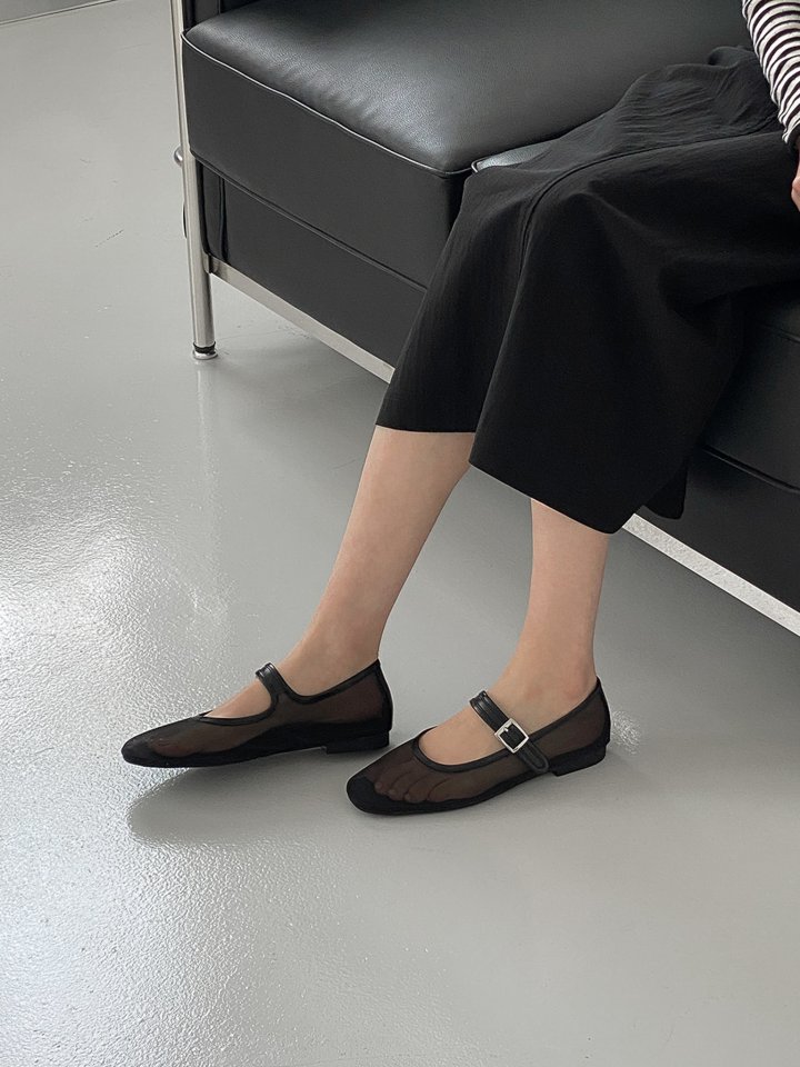 Vade - Korean Women Fashion - #momslook - Summer Mesh Round Flat - 6