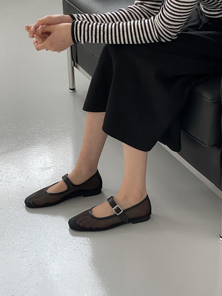 Vade - Korean Women Fashion - #momslook - Summer Mesh Round Flat - 7