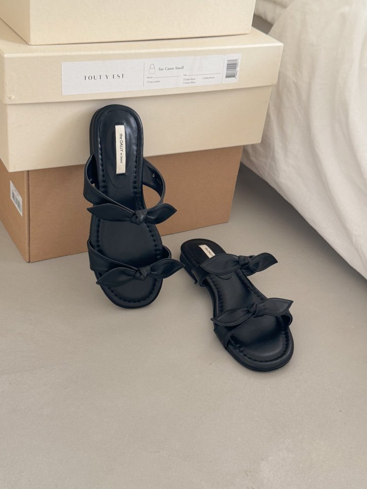 Vade - Korean Women Fashion - #momslook - Ribbon Sandals Slipper - 11