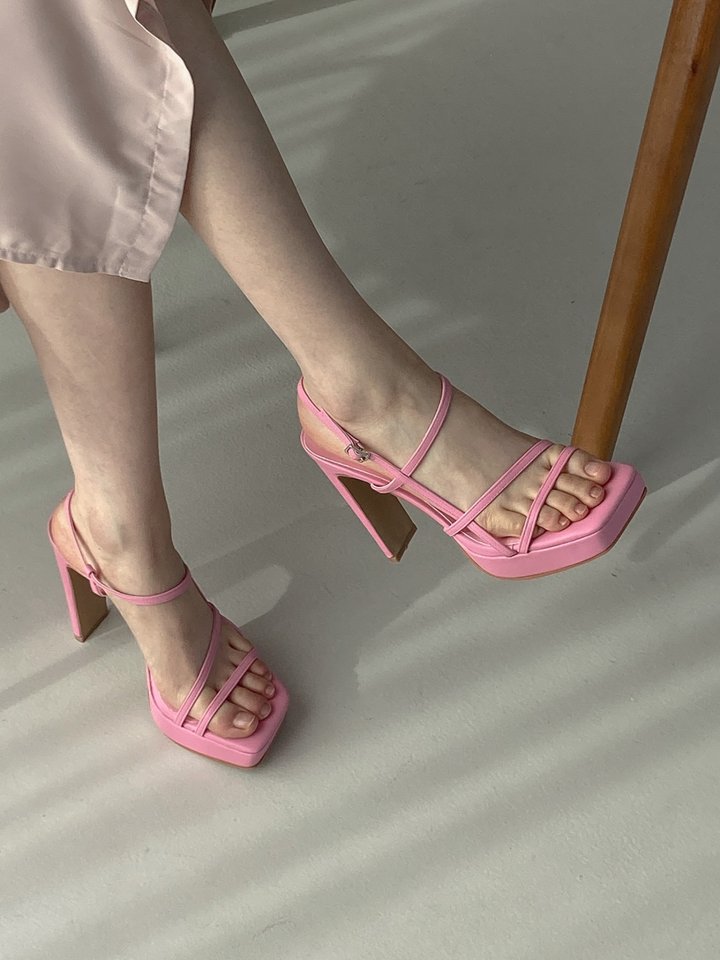 Vade - Korean Women Fashion - #momslook - Kill Heel Strap Sandals Heels - 10