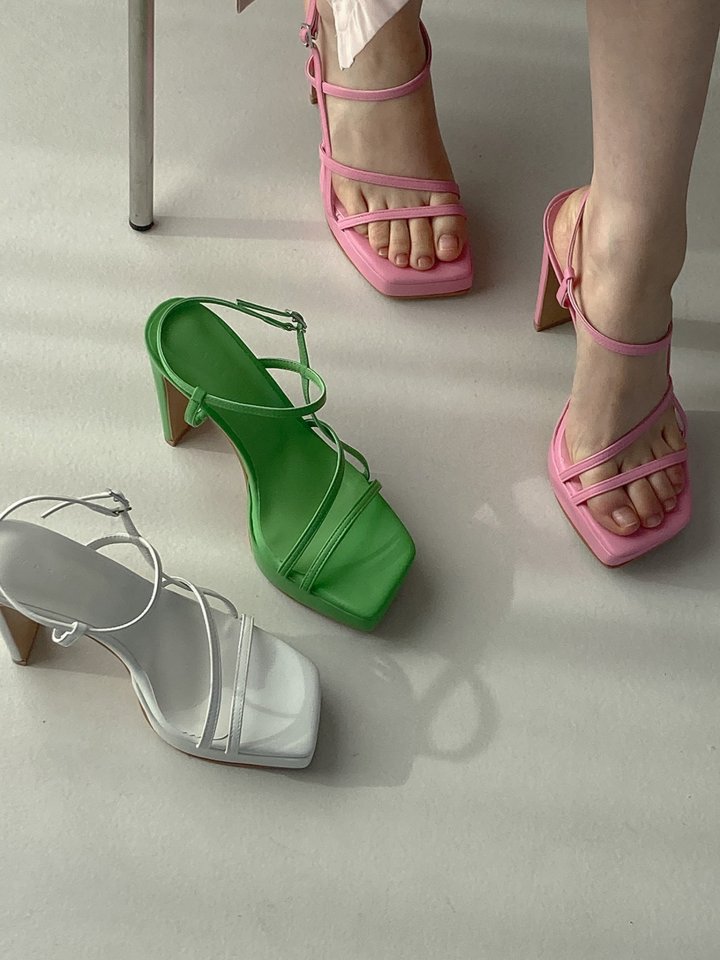 Vade - Korean Women Fashion - #momslook - Kill Heel Strap Sandals Heels - 12