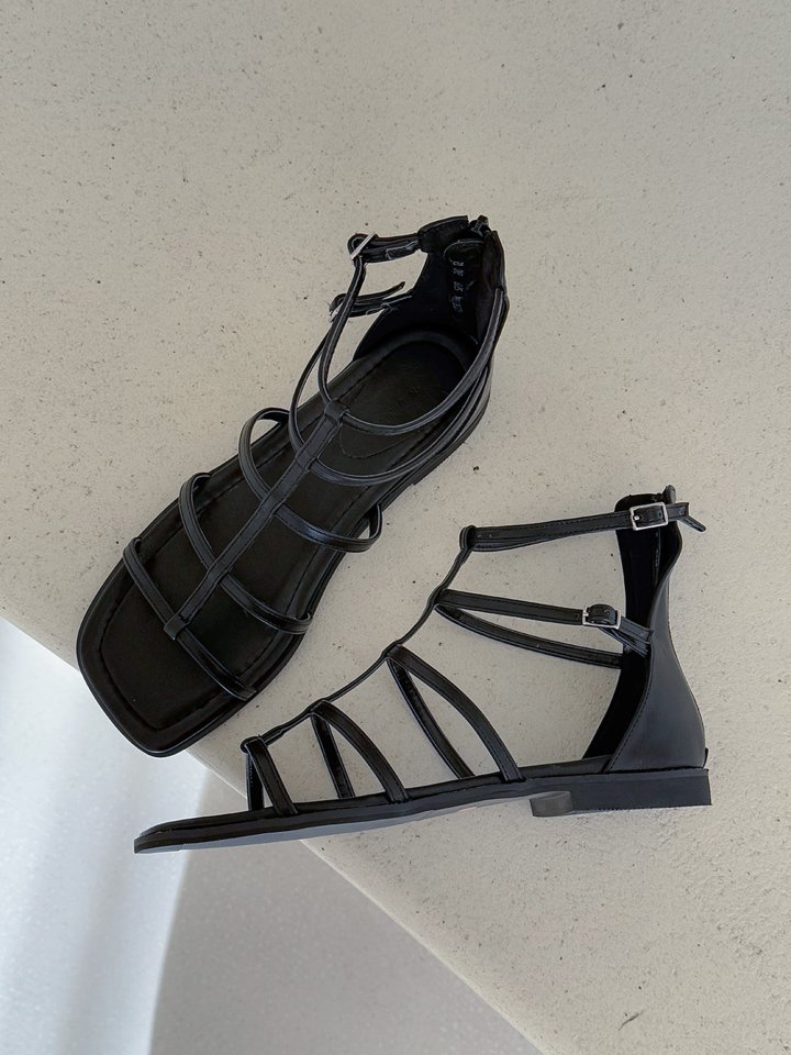 Vade - Korean Women Fashion - #momslook - Gladiator T-Strap Sandals - 12