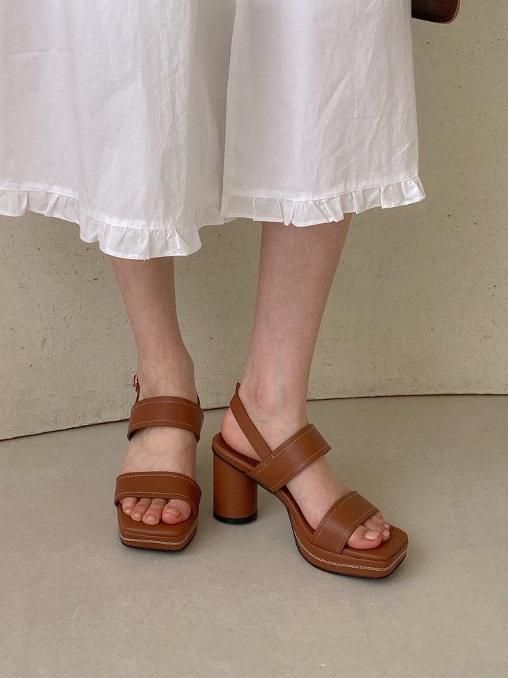 Vade - Korean Women Fashion - #momslook - Square Sandals - 12
